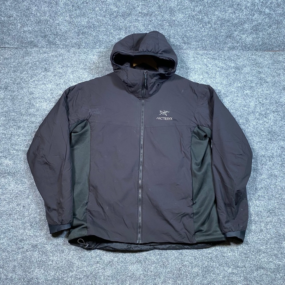Arcteryx Atom LT Hoody Mens Large Black Insulated Full Zip Jacket 2015 CA34438